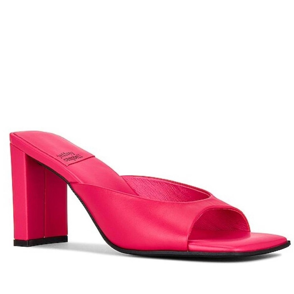 Jeffrey Campbell Pink Mules with Block Heel